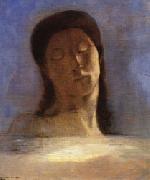 Odilon Redon With Closed Eyes Sweden oil painting artist